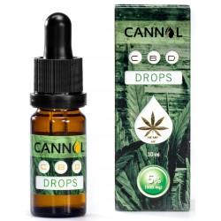 5% CBD - 500 mg THC fri - 10 ml - Cannol