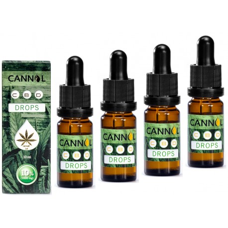 10% CBD 4.000 mg - THC fri (4x10 ml) - Cannol