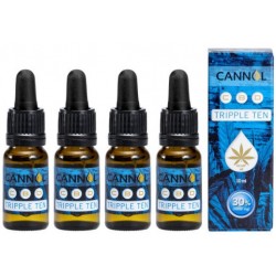 30% TRIPPLE TEN - 3.000 mg CBD, CBG, CBN - 10 ml - 4-pak - Cannol