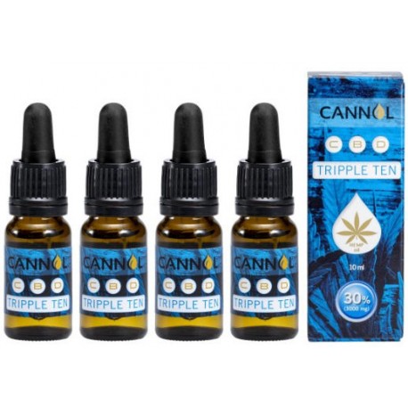 30% TRIPPLE TEN - 3000 mg CBD, CBG, CBN - 10 ml - Cannol